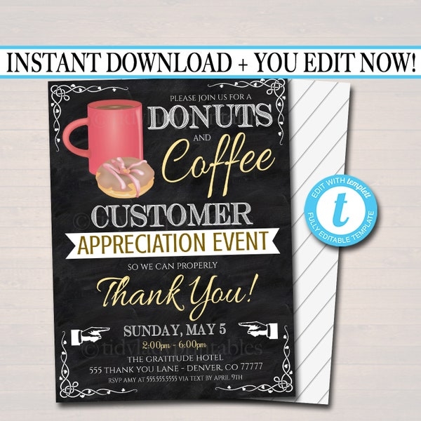 Customer Appreciation Invitations Etsy