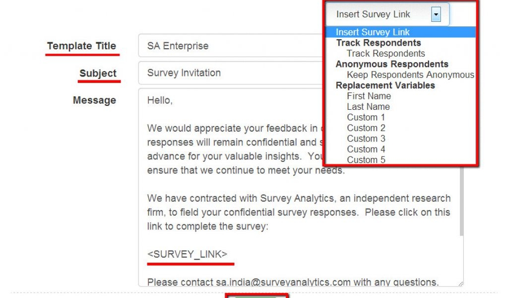 Customer Satisfaction Survey Email Invitation Template Surveyanalytics