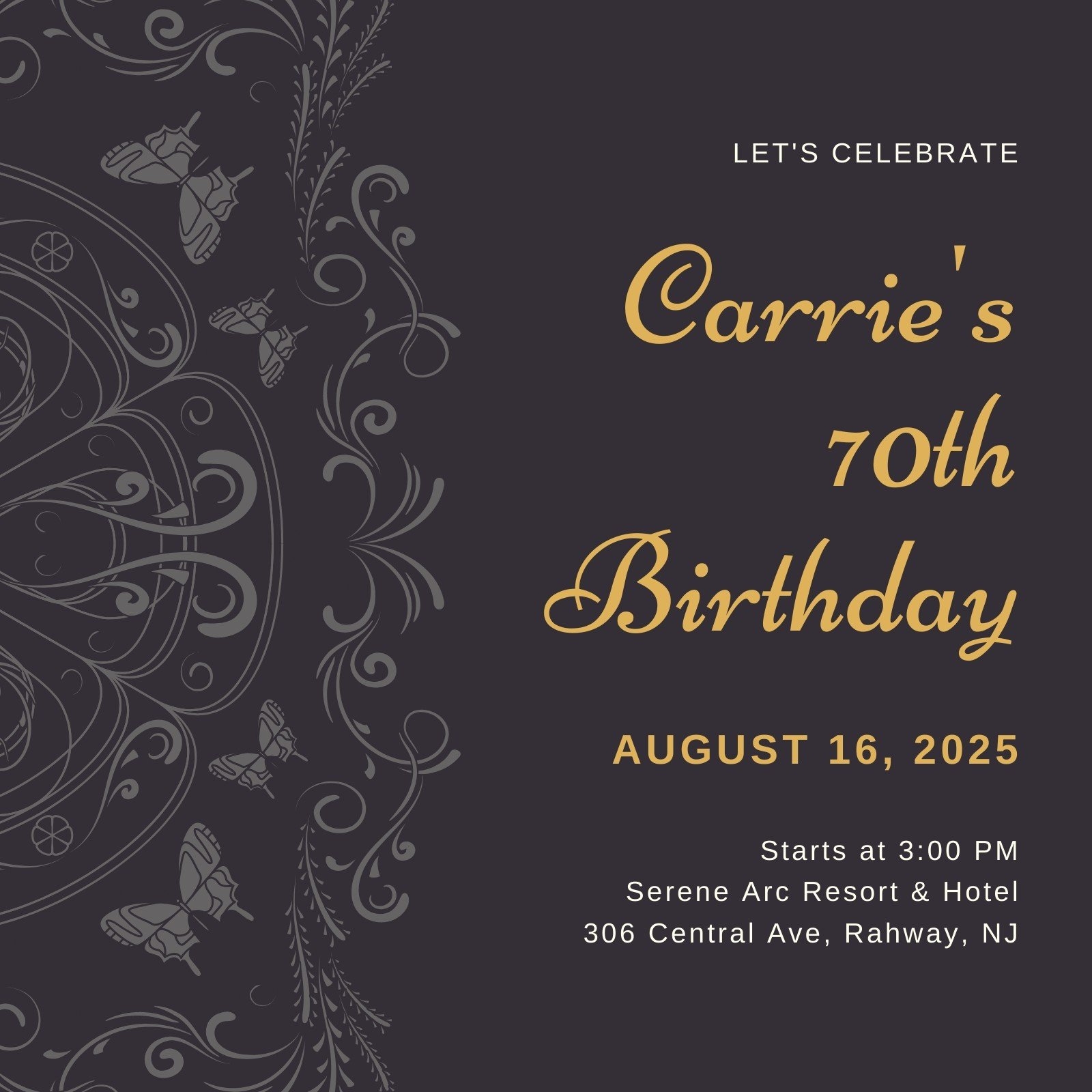 editable 70th birthday invitations templates free