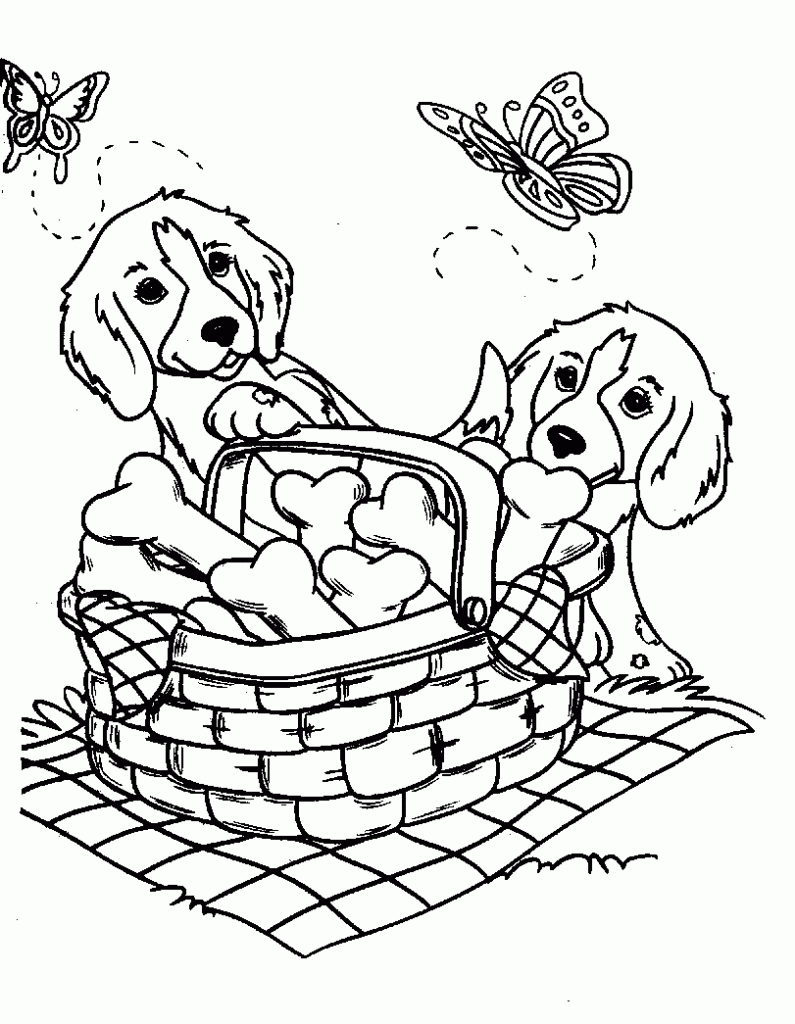 Coloring Pages Of Cute Puppies