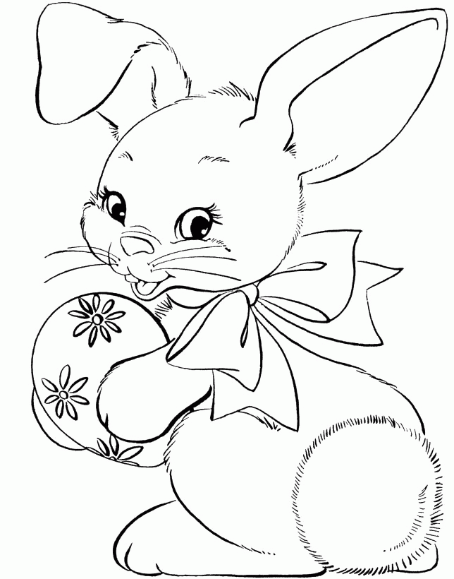 Cute Easter Coloring Pages Coloring Home