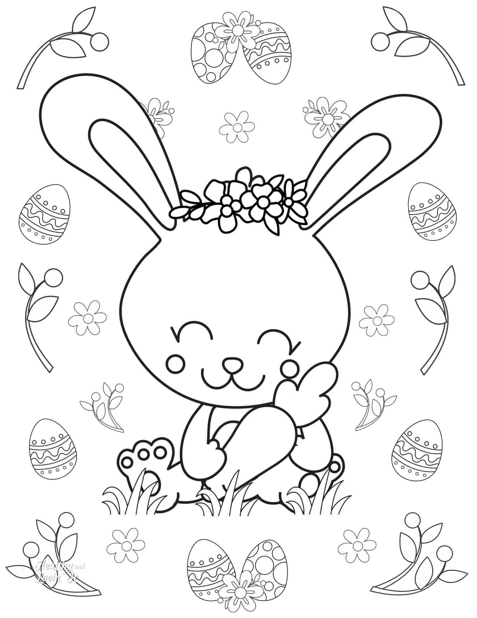 Cute Easter Coloring Pages Free Printables 