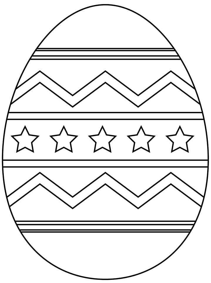 Easter Egg Coloring Pages To Print