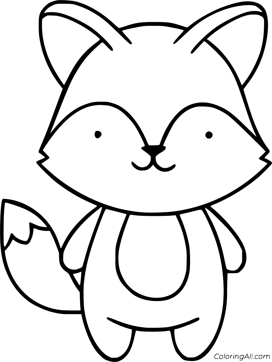 Cute Fox Coloring Pages 41 Free Printables ColoringAll