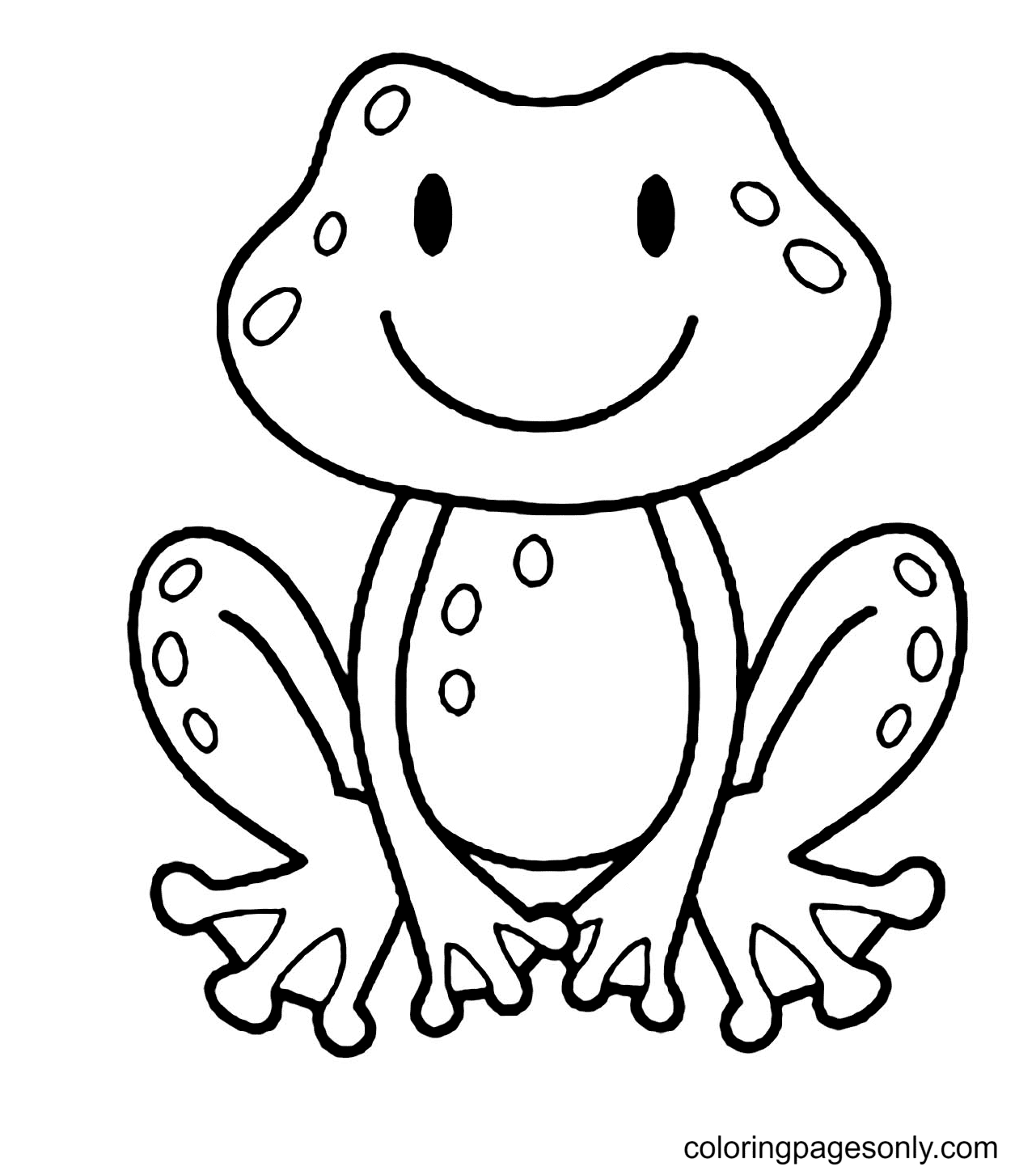 free printable frog coloring pages