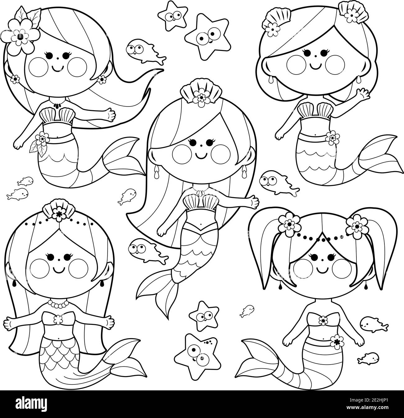 Cute Mermaid Coloring Pages Mermaid Coloring Pages Cute Coloring The 
