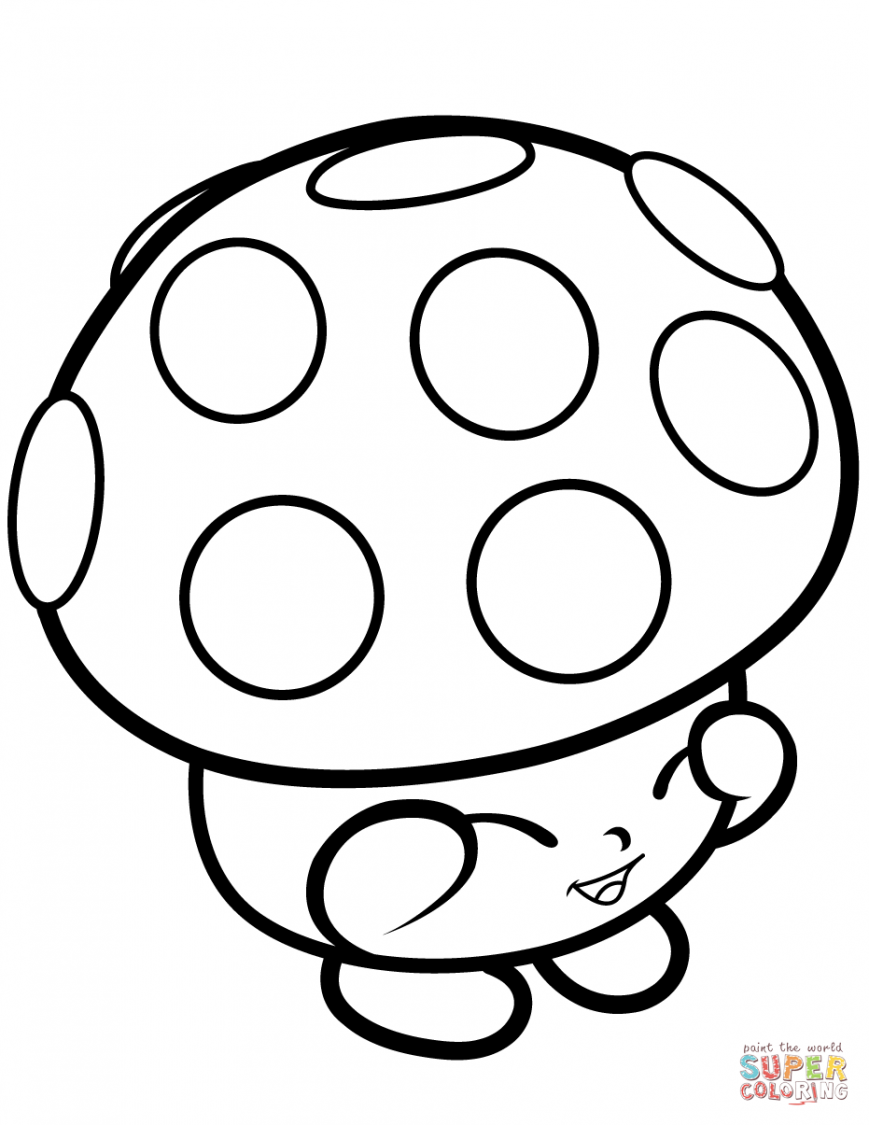 Cute Mushroom Coloring Pages At GetColorings Free Printable 