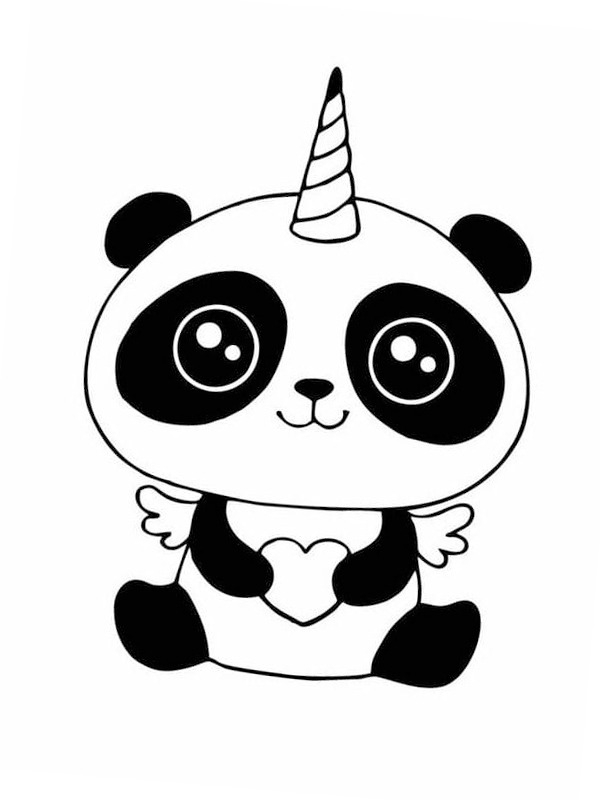 Cute Panda Coloring Page Panda Coloring Pages Bear Coloring Pages My