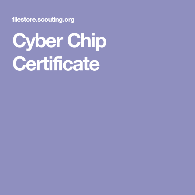 printable cyber chip card
