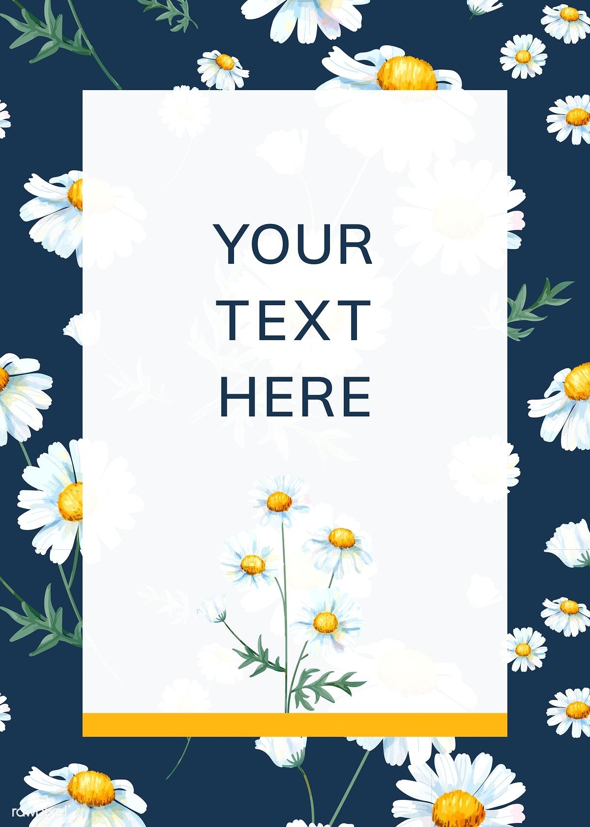 Daisy Invitation Template Free Printable Word Searches
