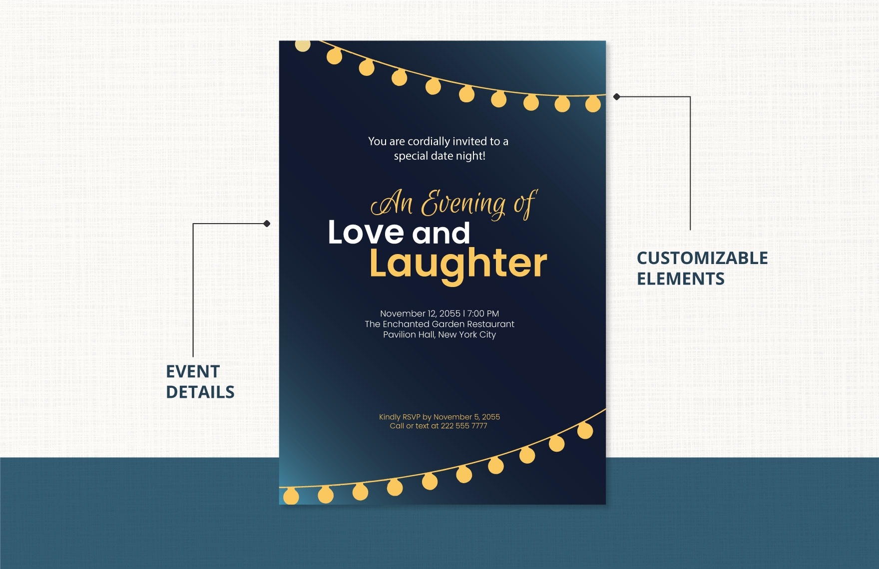 date night invitation template printable