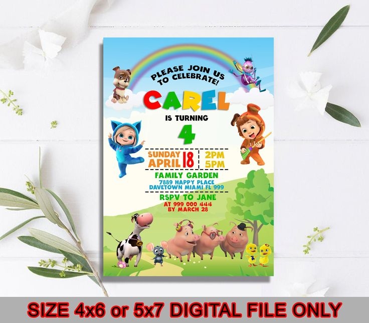 Dave And Ava Invitation Dave And Ava Birthday Invitation Editable