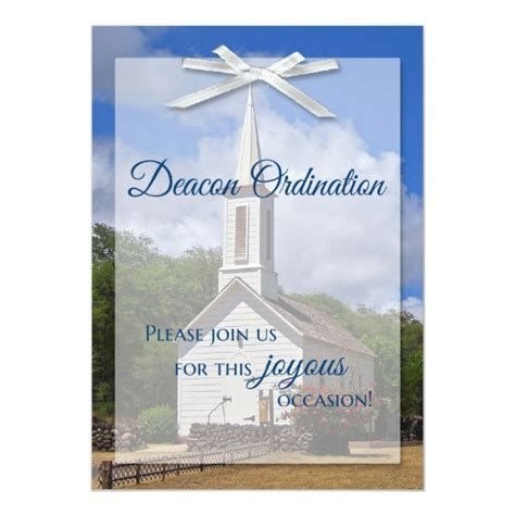 deacon ordination invitation template