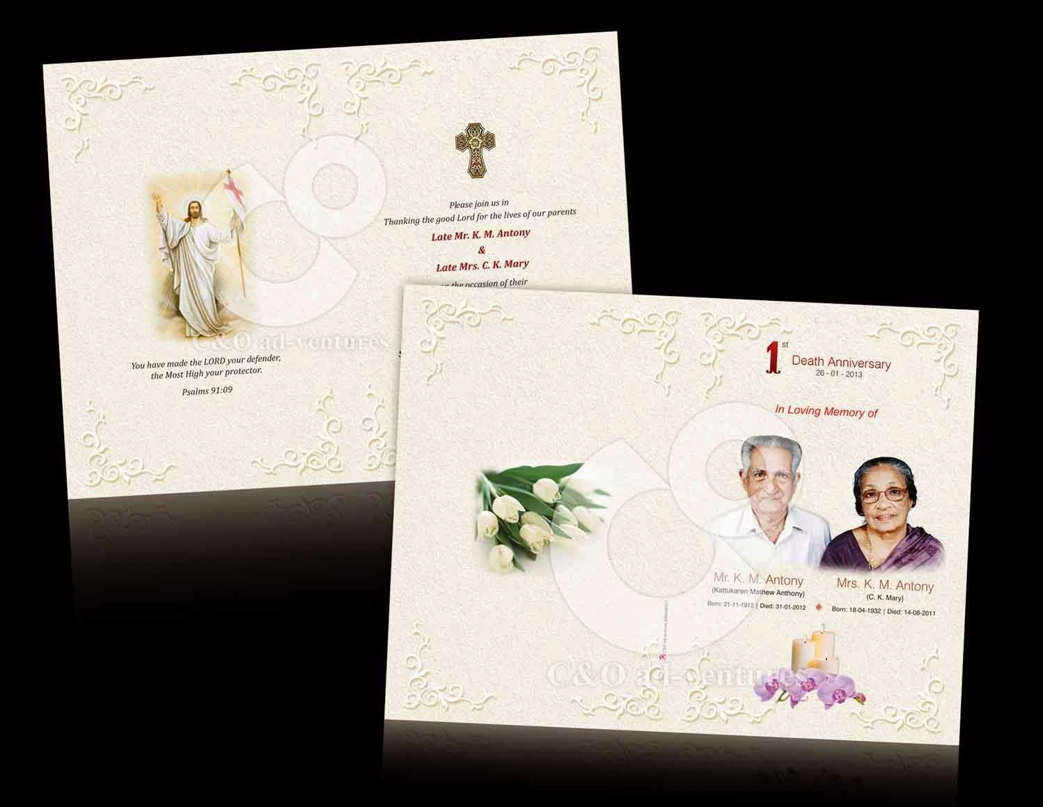 Death Anniversary Cards Templates Card Templates Free In Death