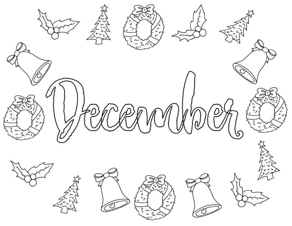 December Coloring Page Free Printable Coloring Pages For Kids