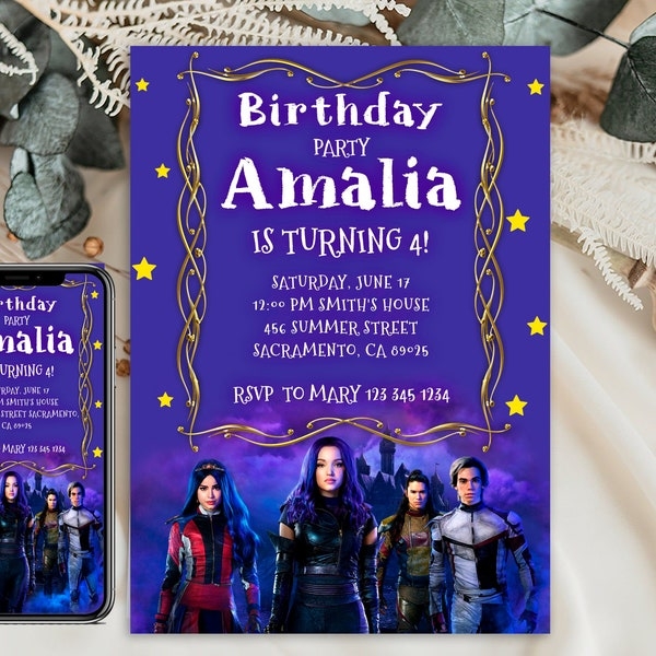 descendants invitation template