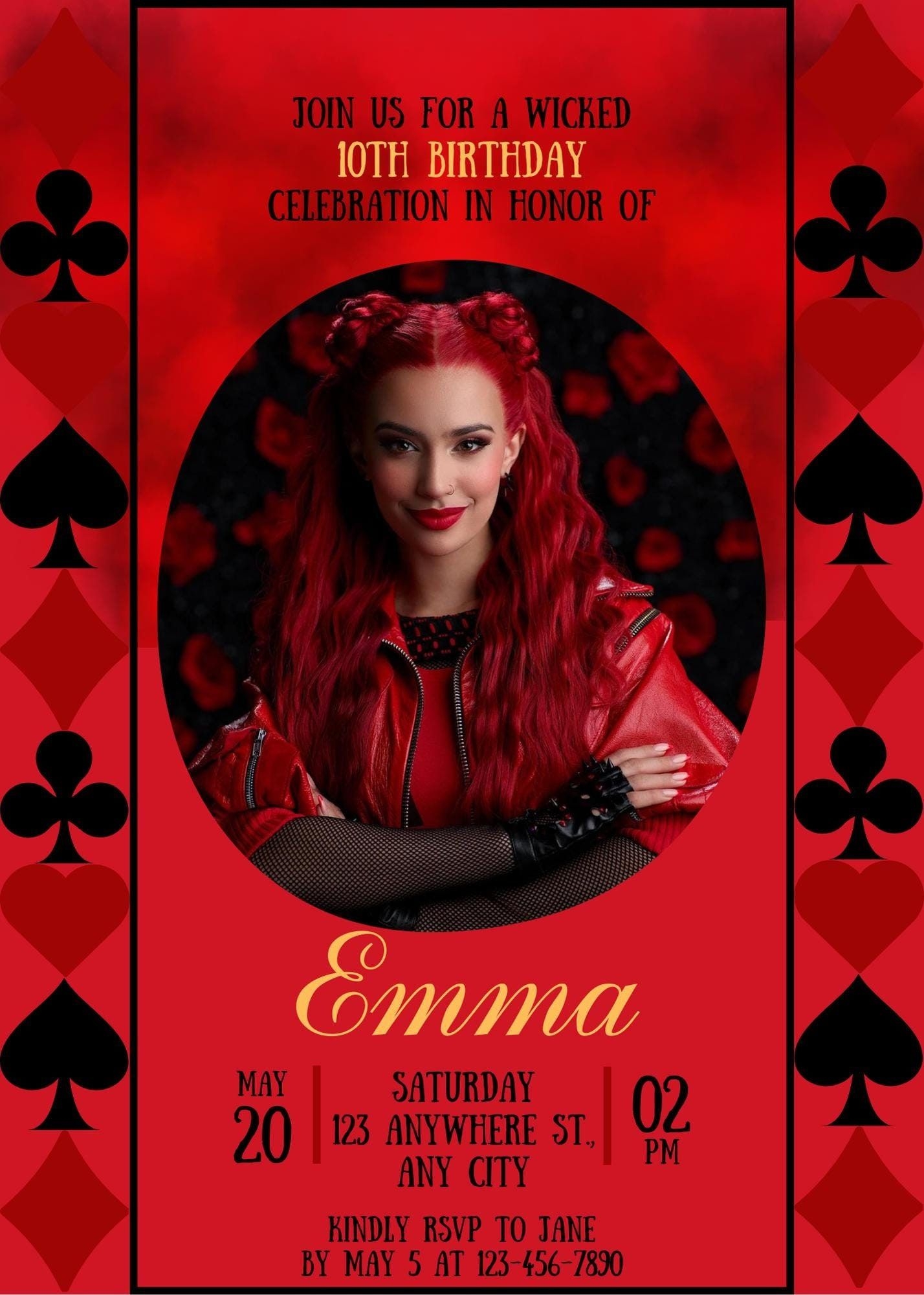 descendants invitations templates
