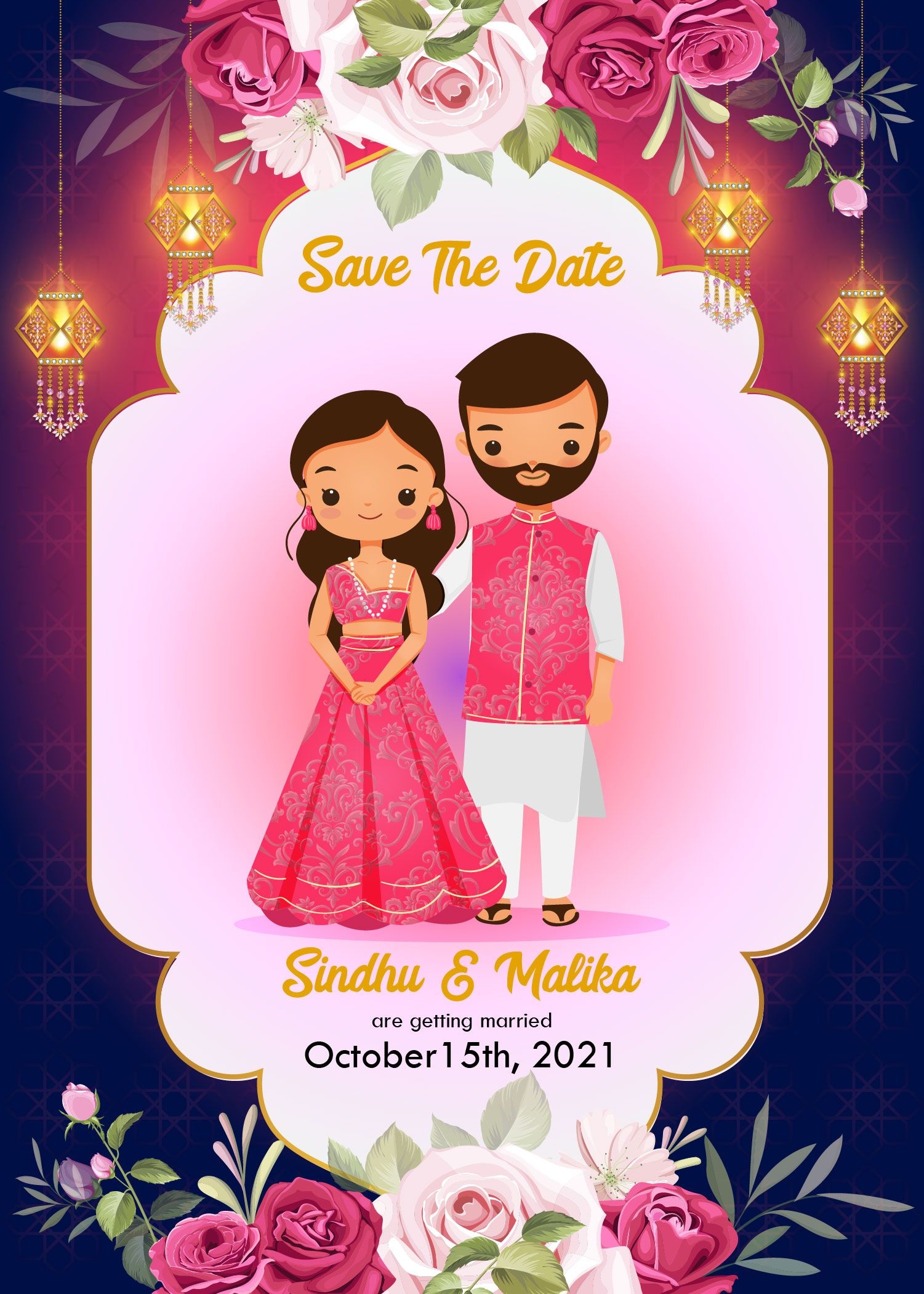 Desi Wedding Invitation Templates