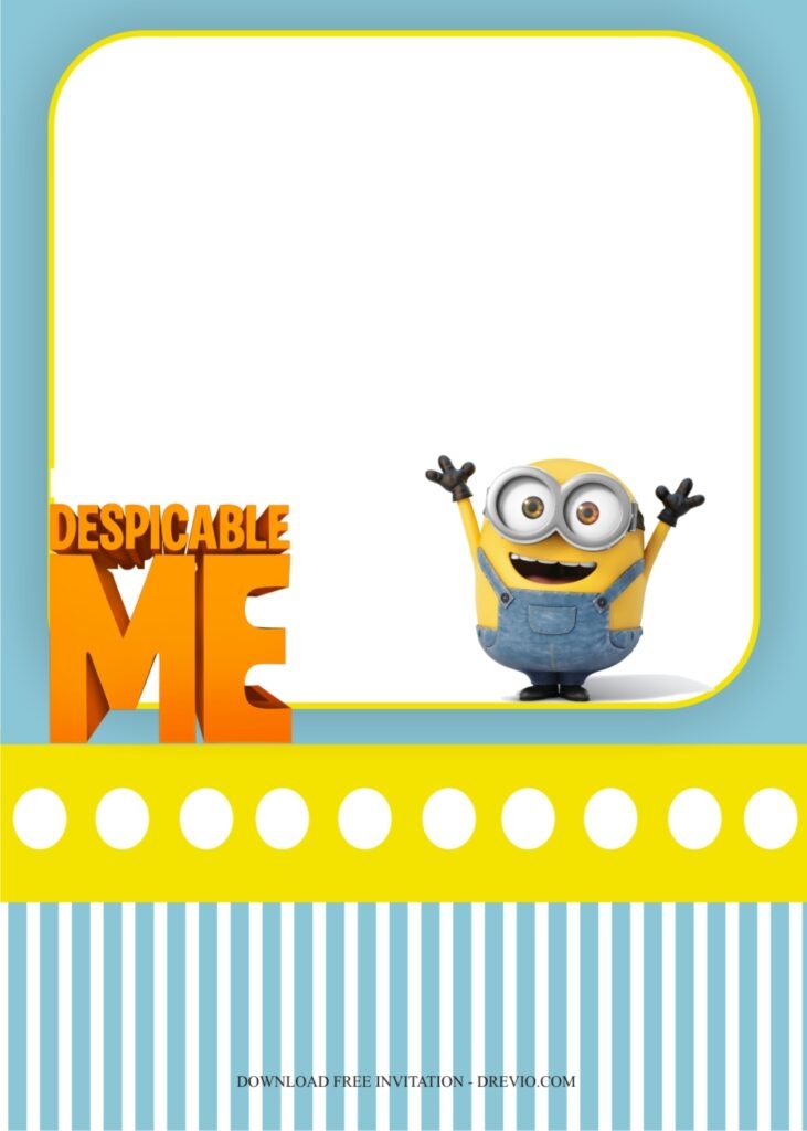 Despicable me invitation template1 Download Hundreds FREE PRINTABLE 