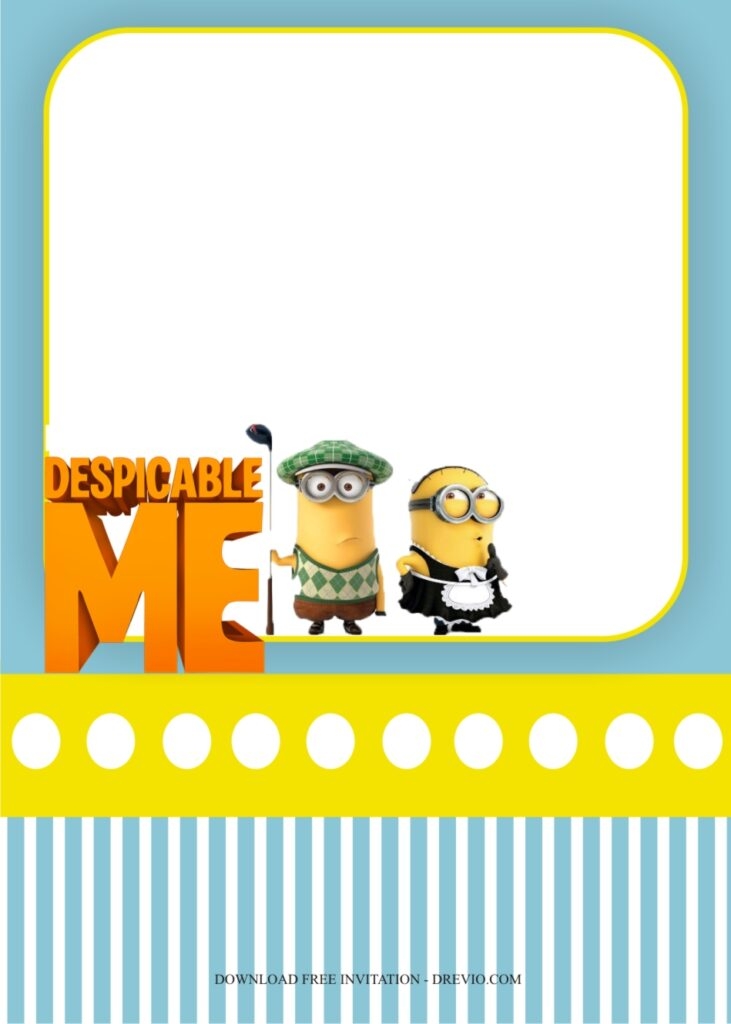 Despicable me invitation template9 Download Hundreds FREE PRINTABLE
