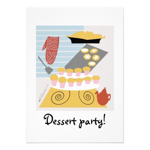 Dessert Party Invitation Template Zazzle