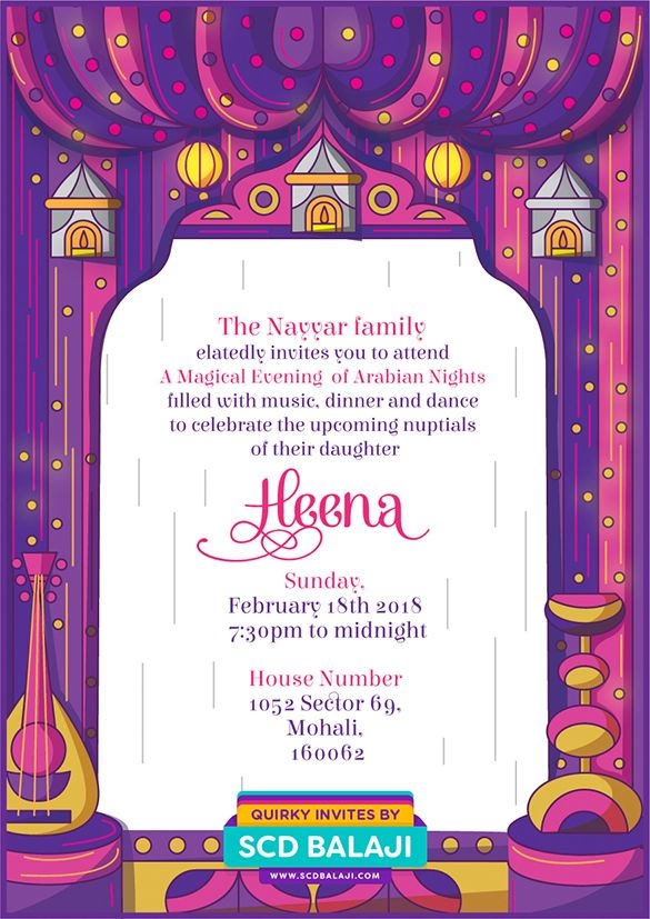 dholki invitation cards template free