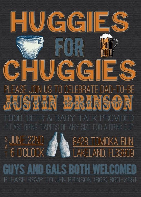 diaper keg invites template
