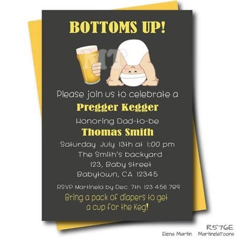 Diaper Keg Invites Template At Templatecom Template