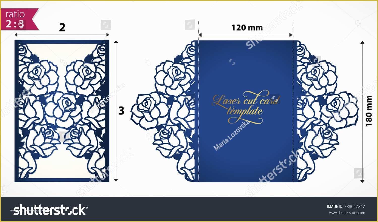 Die Cut Invitation Templates