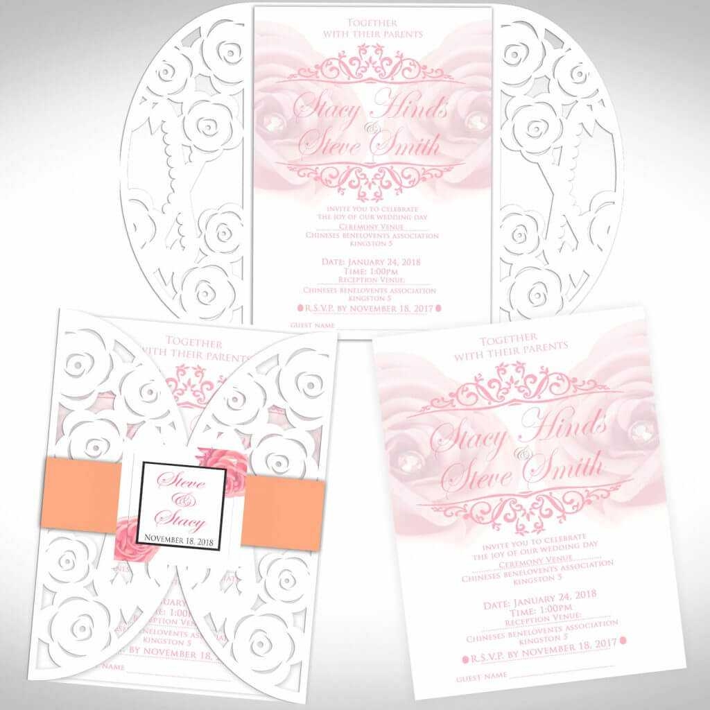 Die Cut Invitation Templates