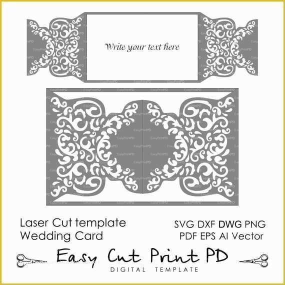 Die Cut Invitation Templates
