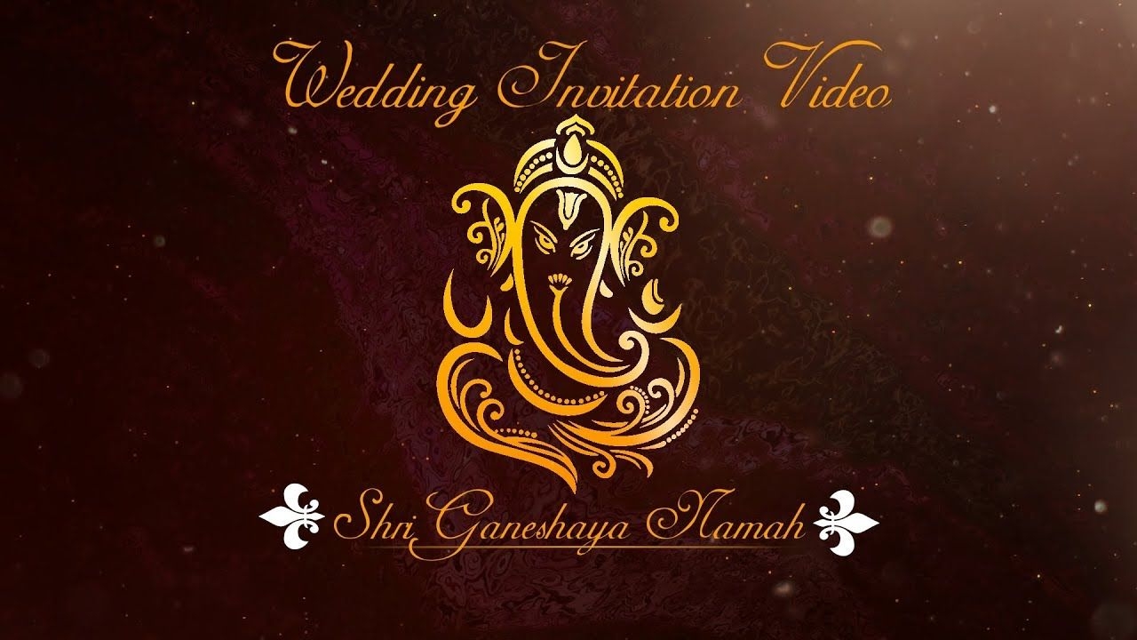 Digital Indian Wedding Invitation Video Free Blank Template Downloa
