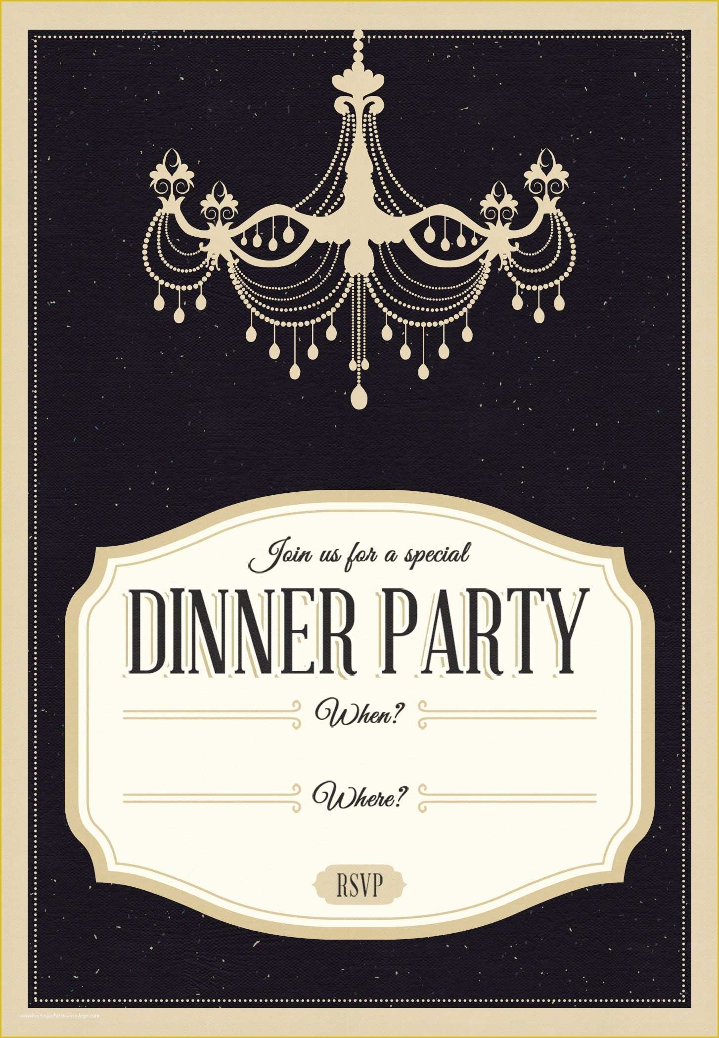 Dinner Invitation Templates Free Download Of Dinner Party Invitation