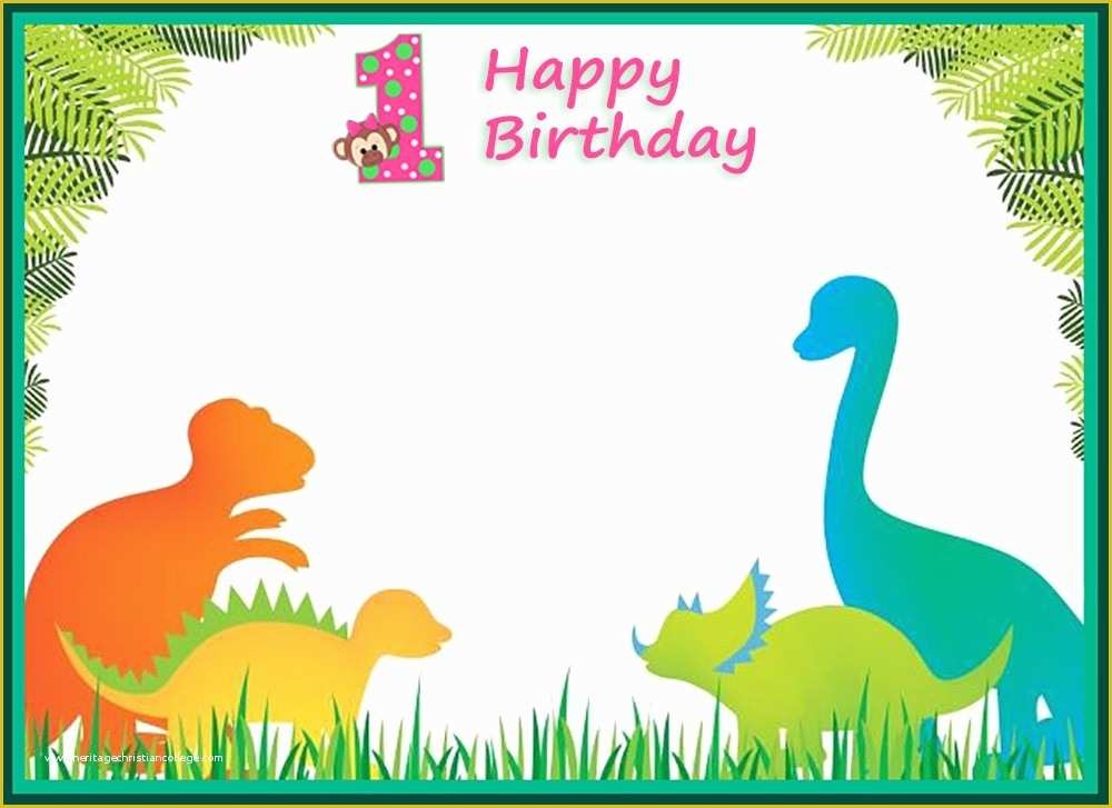 dinosaur birthday invitation template free