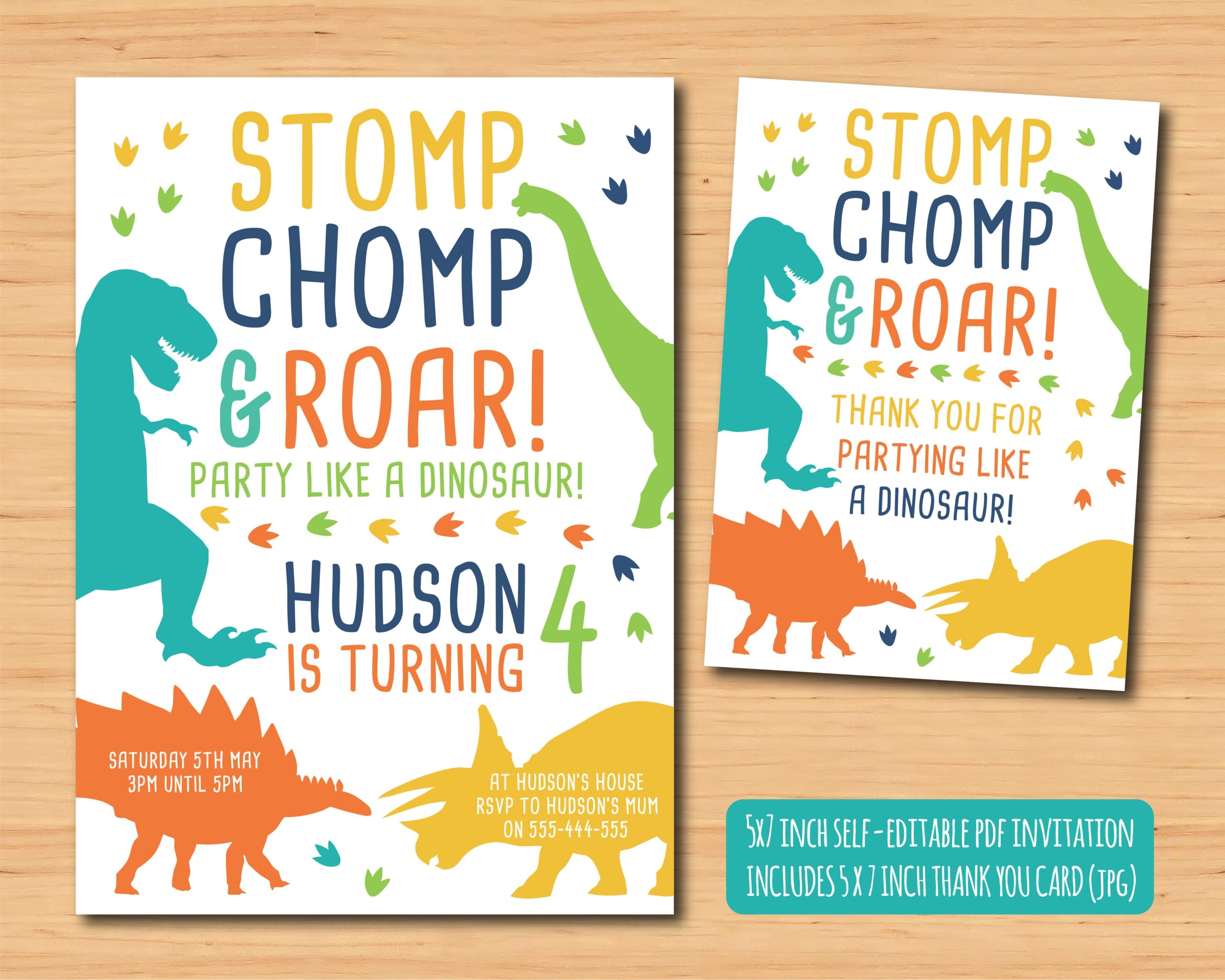Dinosaur Invitation Dinosaur Invite Dinosaur Birthday Party By My 