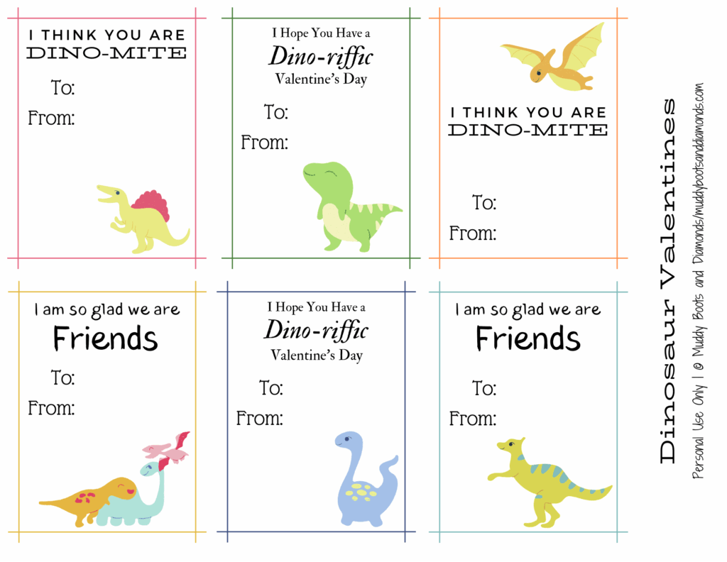 Dinosaur Valentine Cards Free Printable Printable Templates Online By