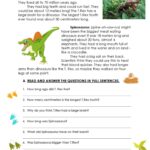 DINOSAURS English ESL Worksheets Pdf Doc