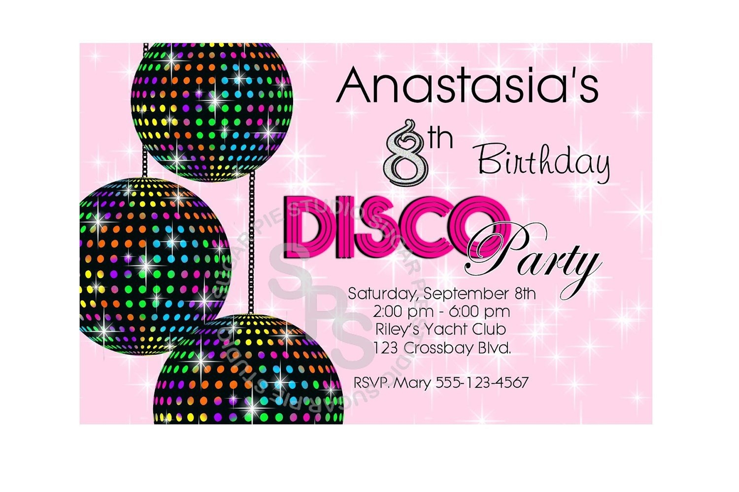 Disco Ball Invitations Free