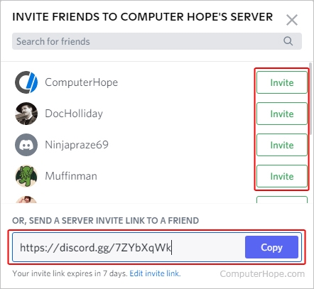Discord Server Invite Template