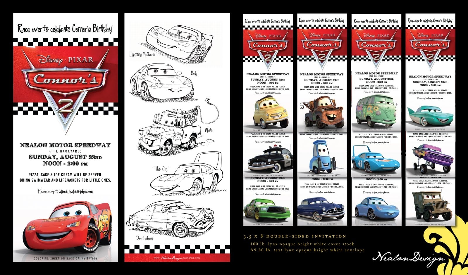 Disney Cars Invitation Template