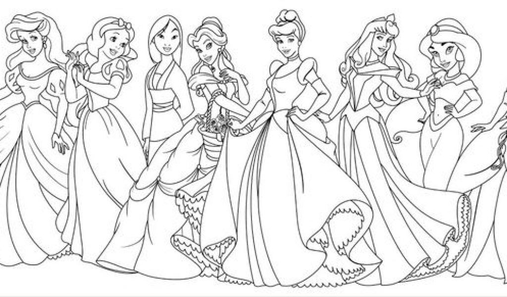 All Disney Princess Coloring Pages