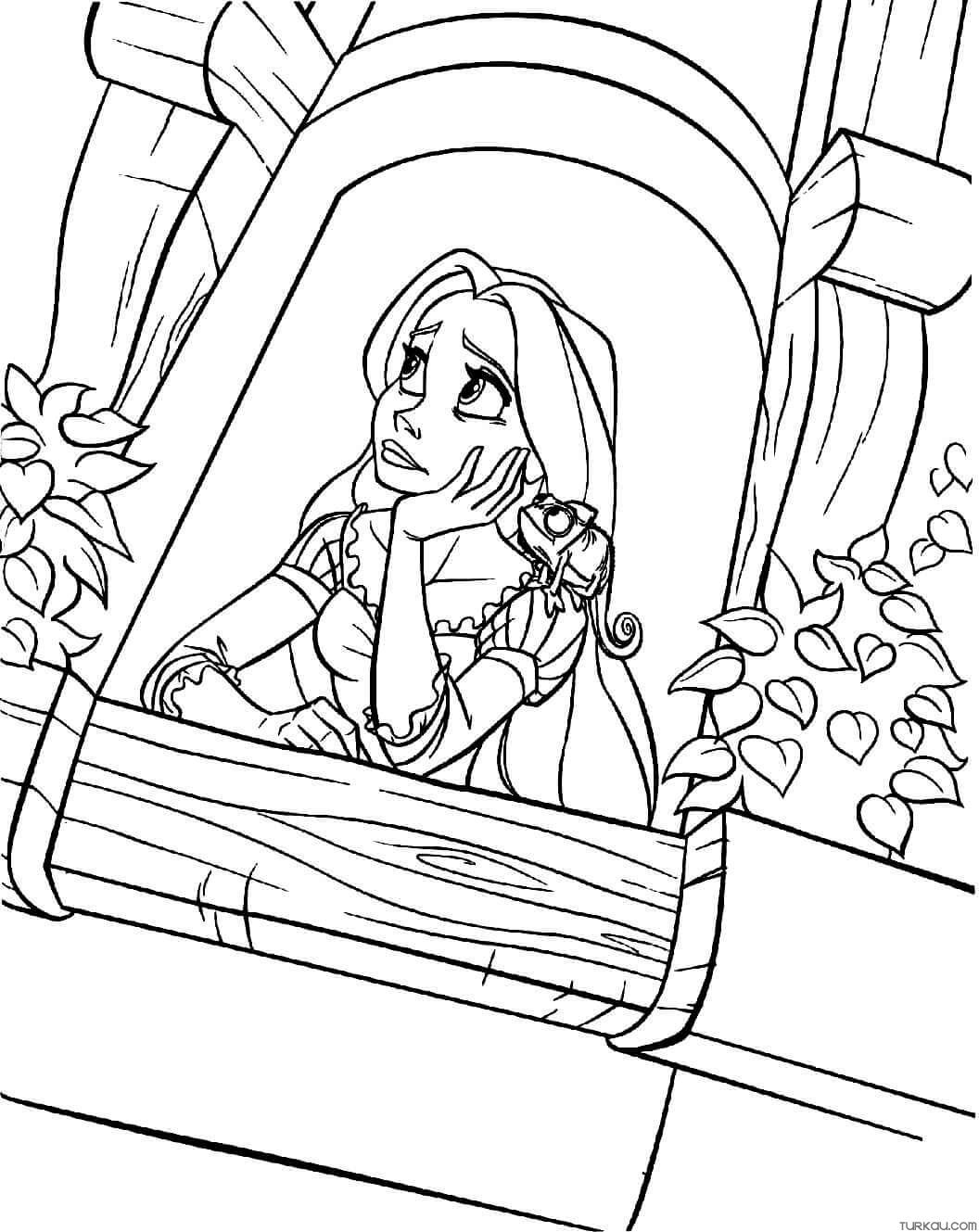 Disney Tangled Coloring Pages