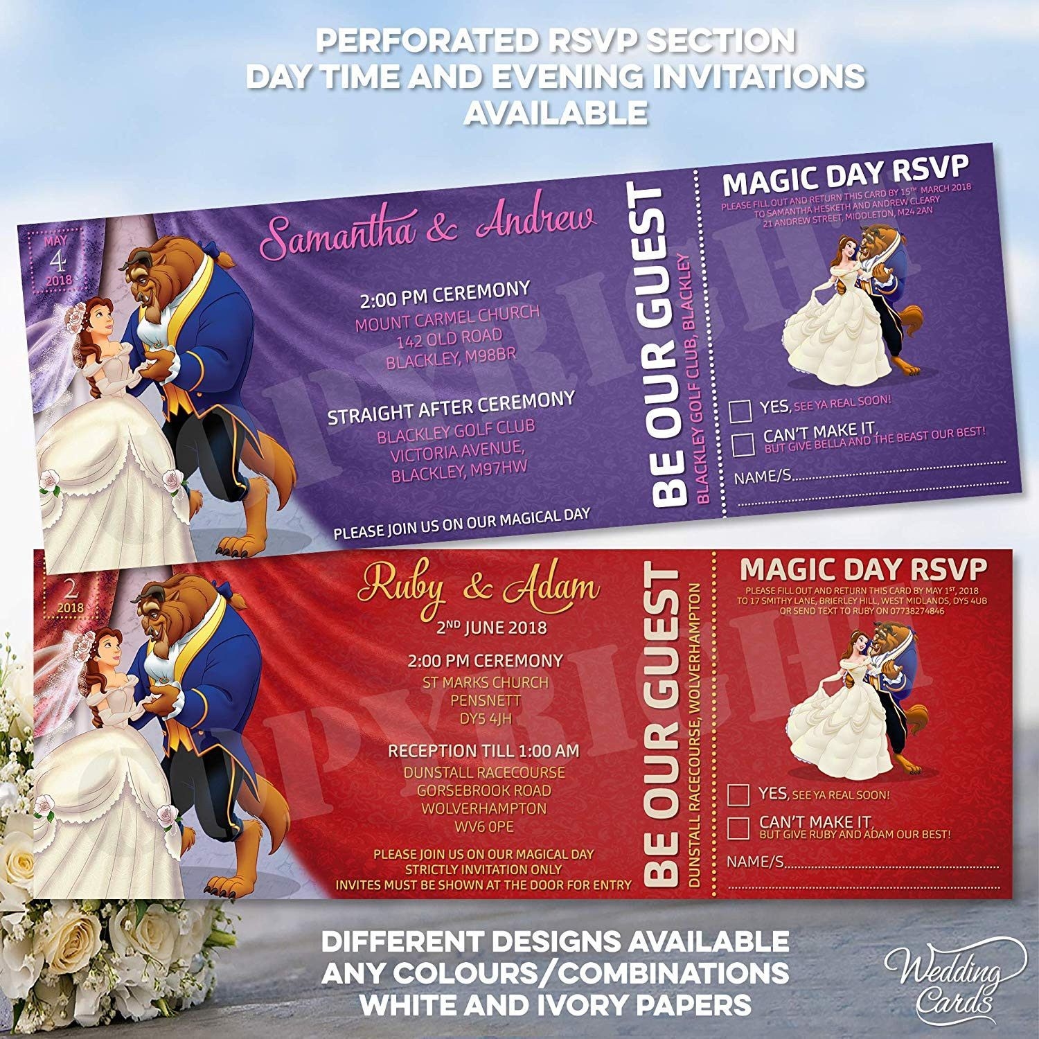 Disney Wedding Invitation Templates