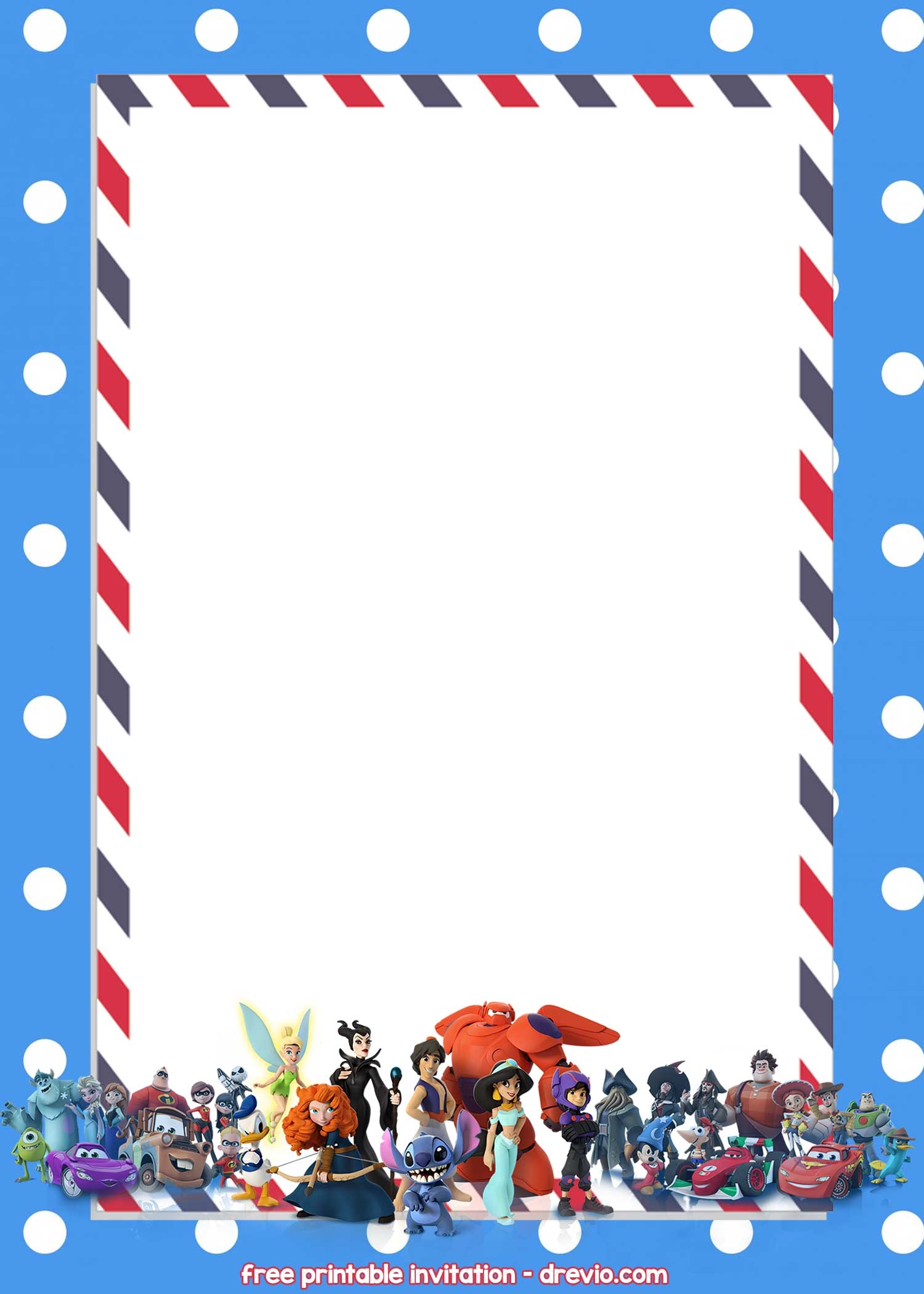 Disney World Invitation Templates