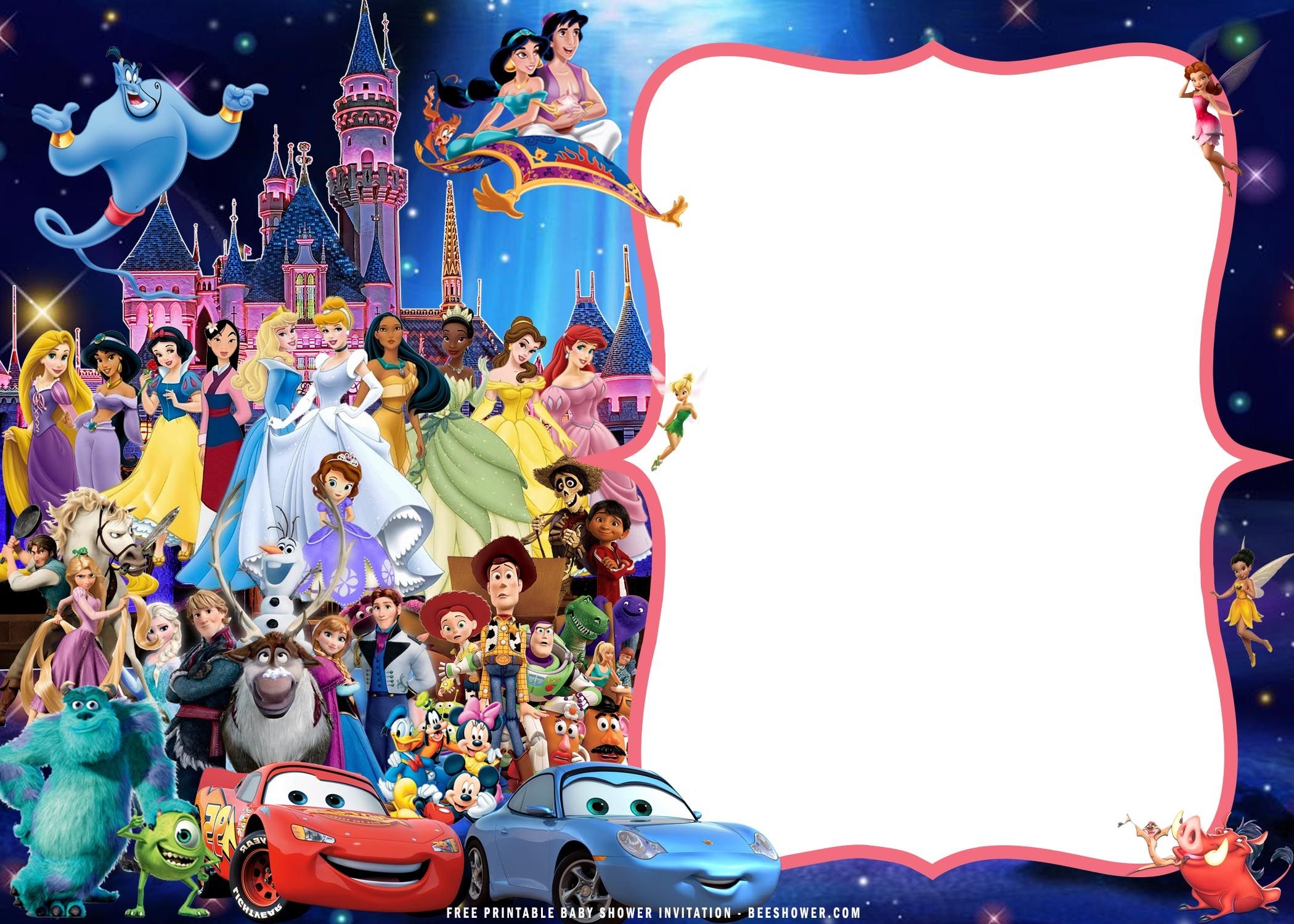 disneyland invitation template free