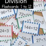 Division Flash Cards Printable Pdf