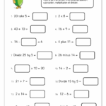 Division Multiplication Addition Subtraction Worksheets