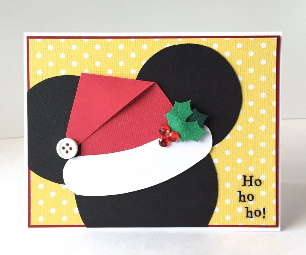 Diy Disney Christmas Card Disneythemed Layouts Cards Projects In Diy 