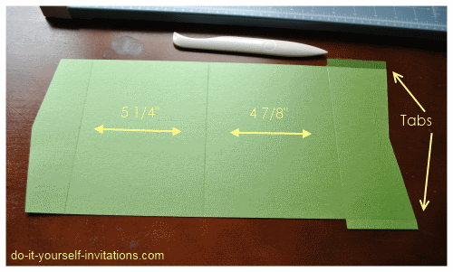 diy pocket invitations template