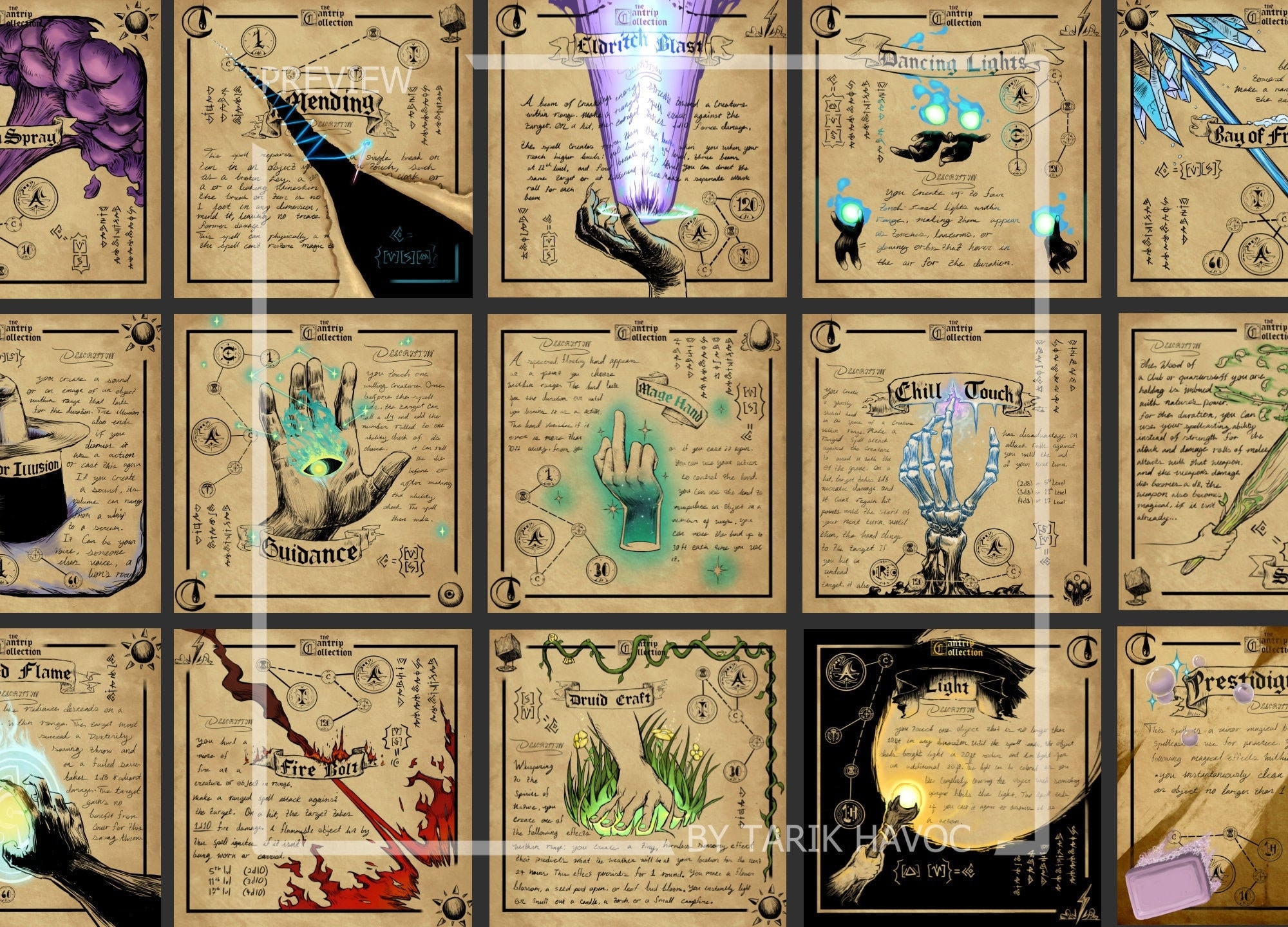 printable dnd 5e spell cards